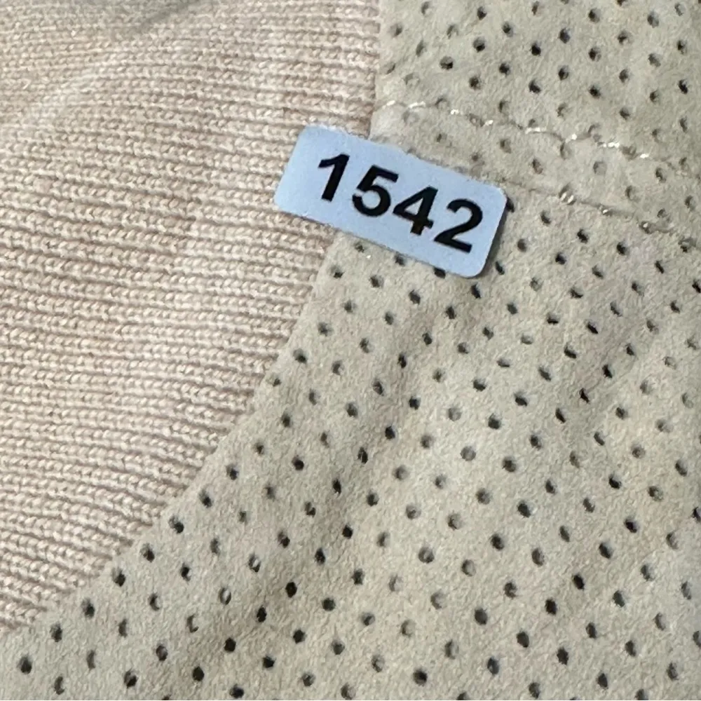 Members Only Vintage Women’s Size S Tan Perforated Suede Full Zip Jacket - Image 10