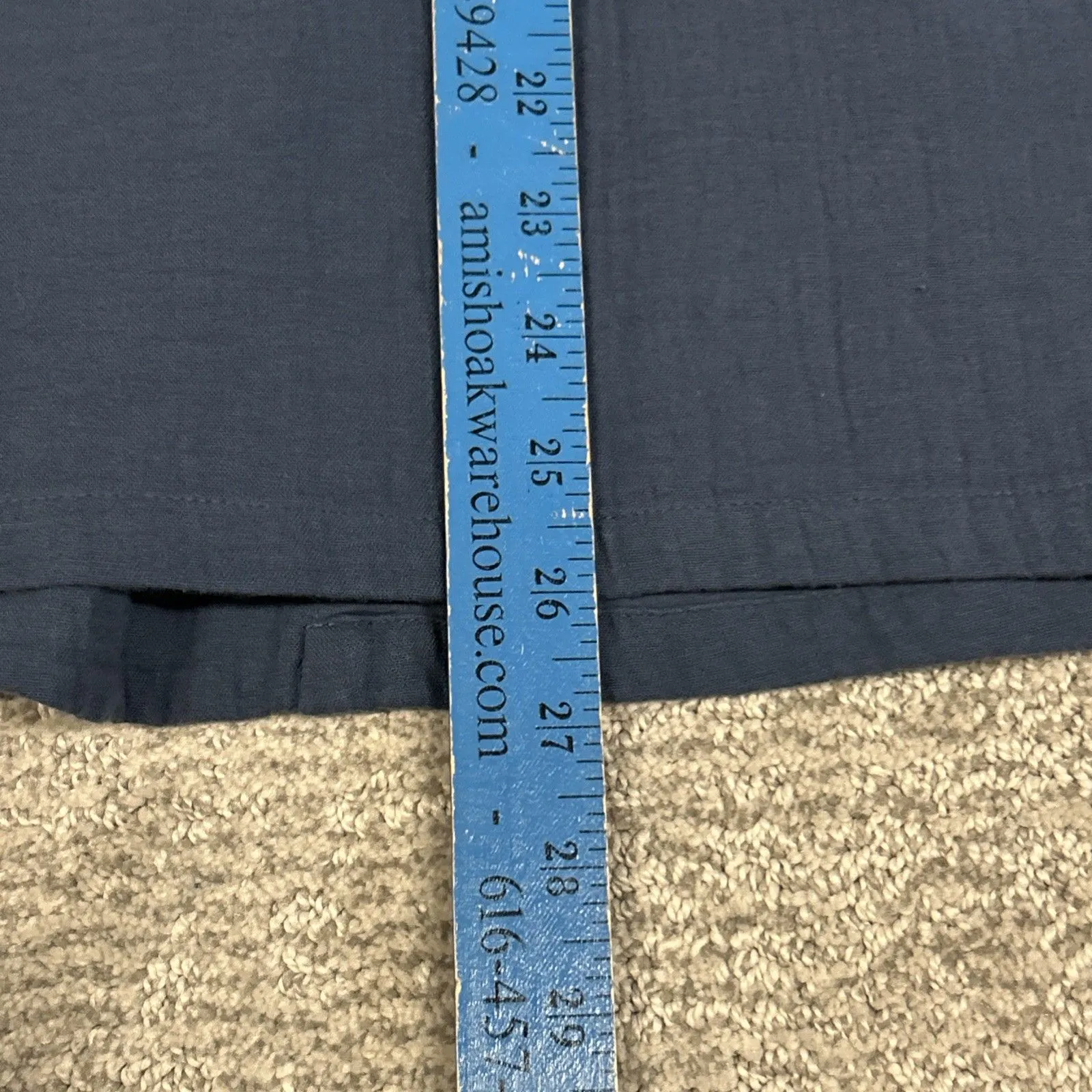 Pact Coastal Double Gauze Blazer Jacket Womens XL Blue One Button Pockets - Image 8