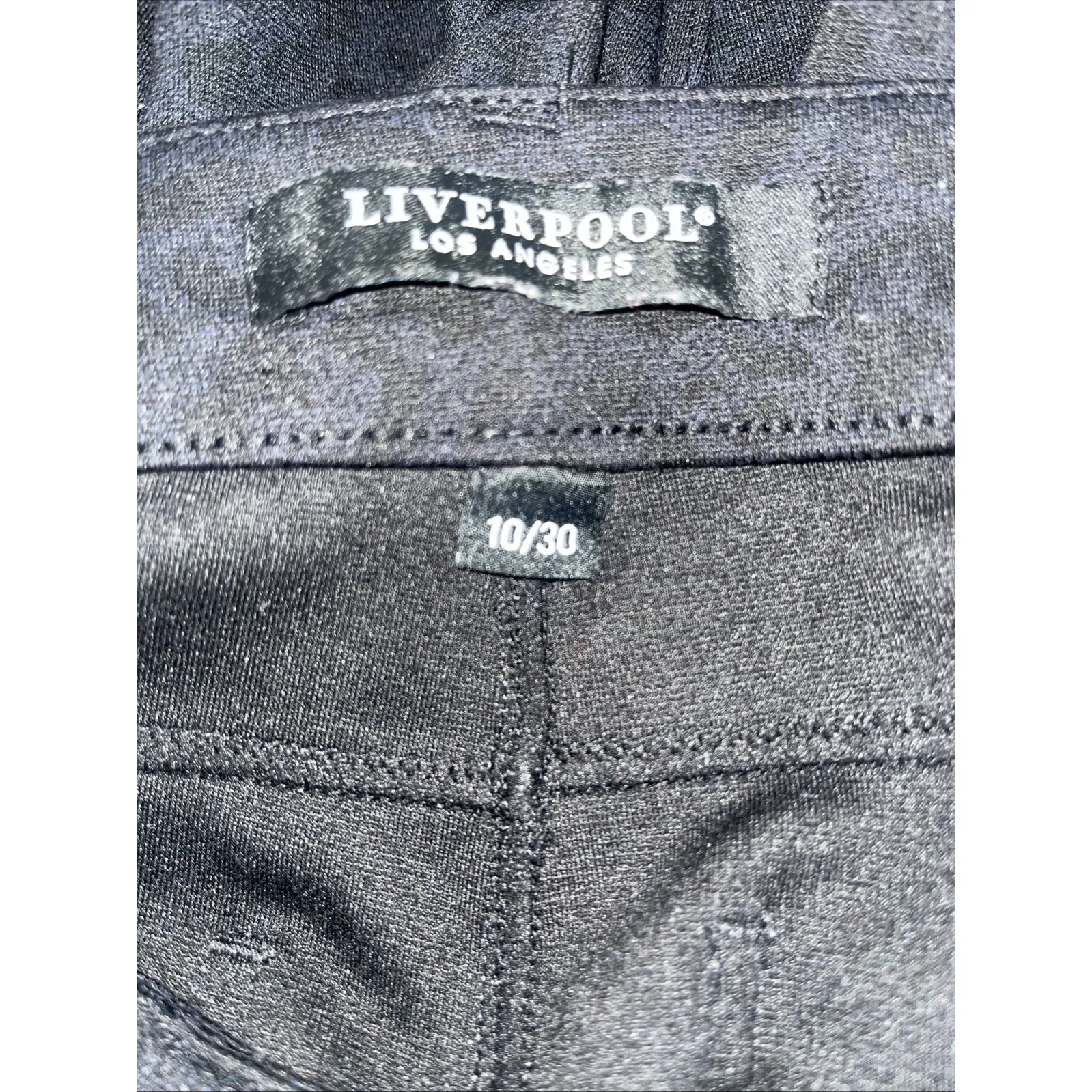 Liverpool Women's Stretchy Casual Black Cheetah Print Pull On Pants Size 10/30 - Image 6