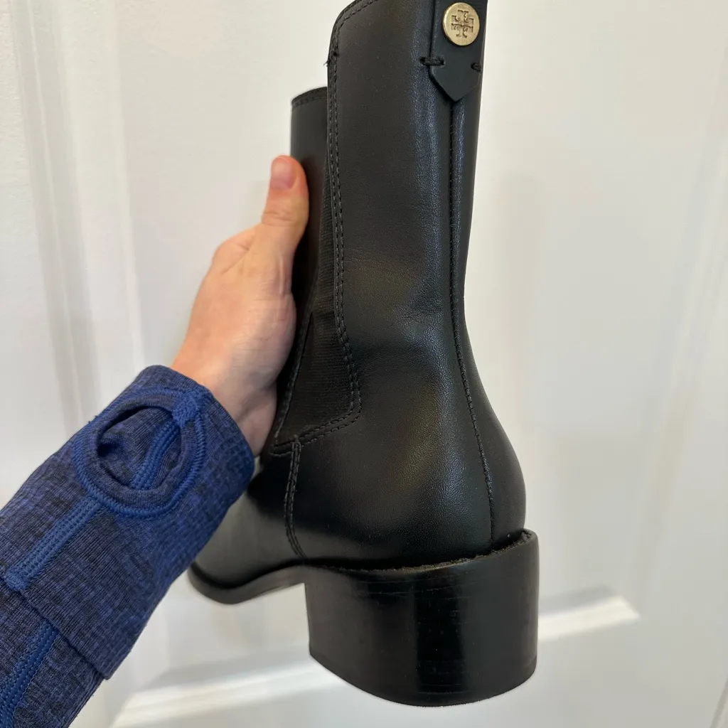 Tory Burch  Black Leather Ankle Boots - Image 13