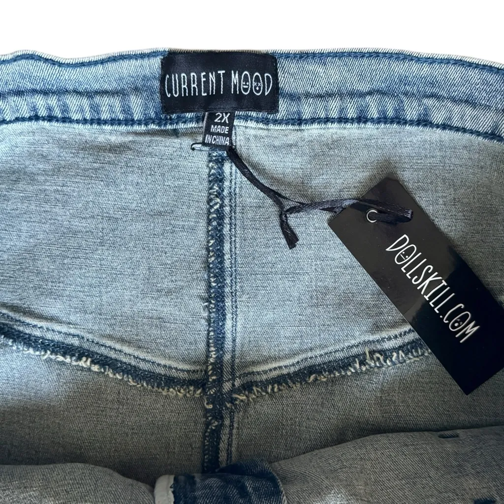 NWT Current Mood Light Blue Denim Maci Skirt - Image 2