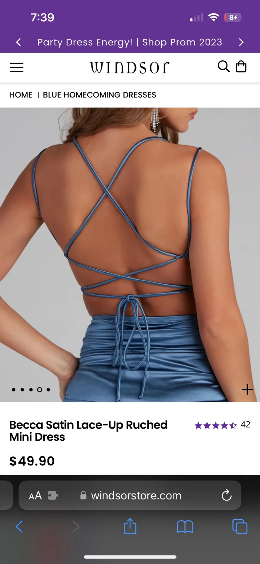 Windsor Homecoming Dress - Image 2