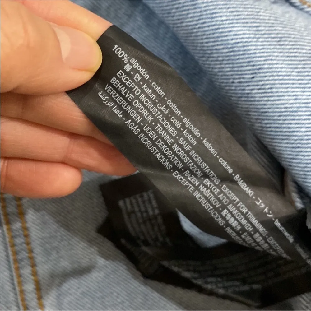 Zara rhinestone denim jacket NEW - Image 8