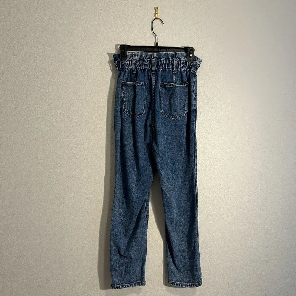 PacSun‎ Mom Jean High Waisted Paper Bag Waist Denim Pants Size 26 - Image 2