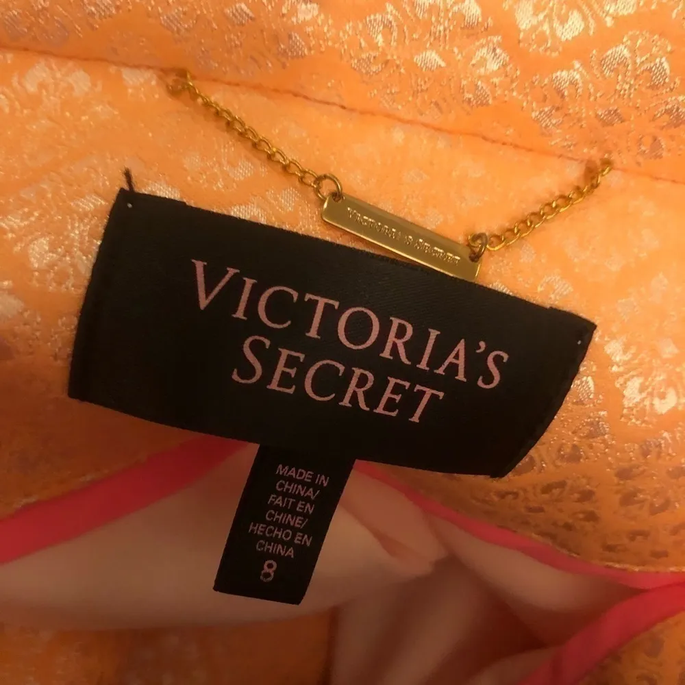Victoria’s Secret Open Blazer Orange Print 8 - Image 4