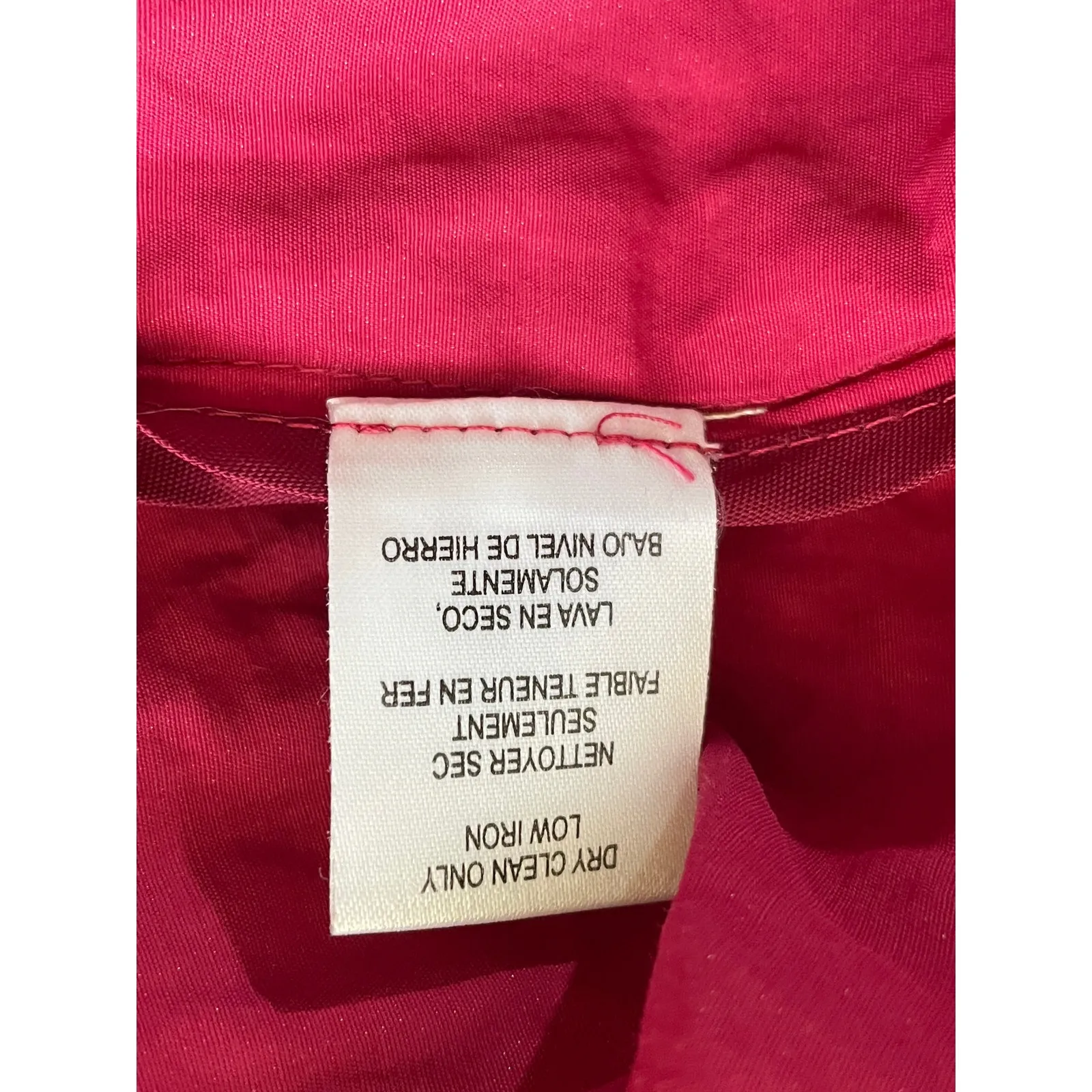 Worth Pink Top Crushed Texture Draped Asymmetric Neckline Frayed Edges Size 4 - Image 10