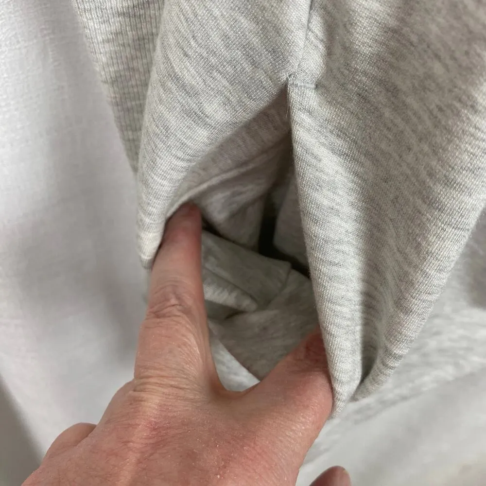 Athleta Light Gray Heather Purana Wrap Sweatshirt Sz.SP - Image 11