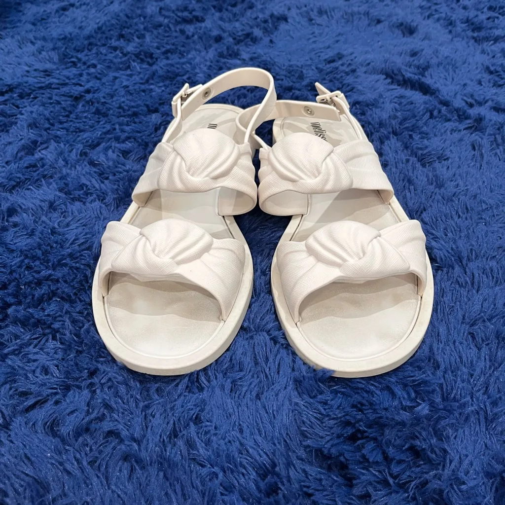 Melissa Velvet Sandal White - Image 7