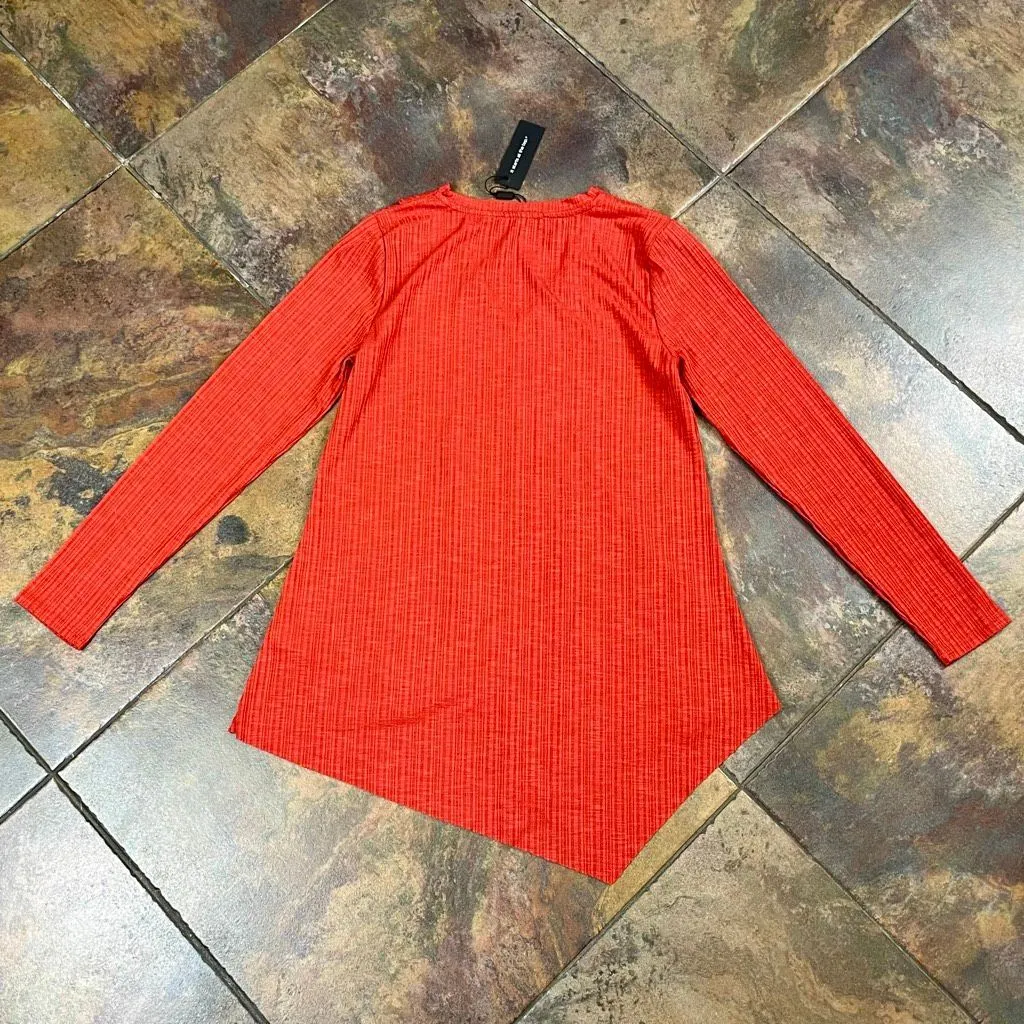 New! NWT Cable & Gauge V-neck Asymmetrical Long Sleeve Blouse Medium - Image 13