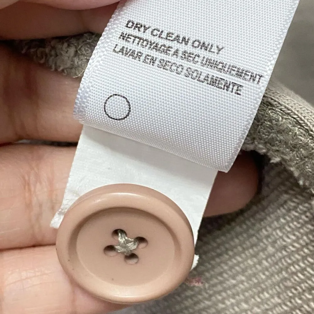 Standard James Perse Cardigan Sweater Women's Size 3 Brown Long Sleeve FLAWED - Image 14