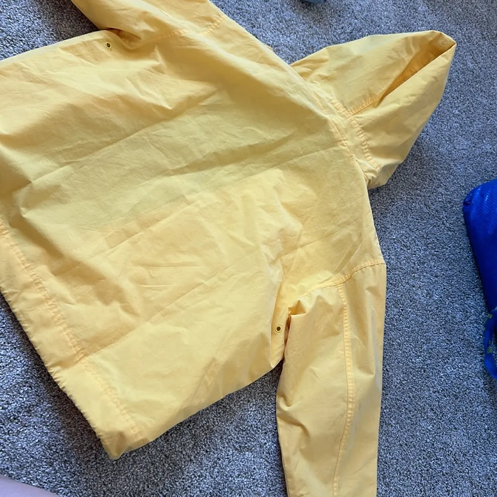 World Mickey Yellow Windbreaker Jacket Nylon Cotton Blend size S - Image 9