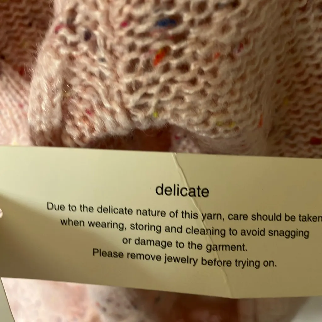 Soho: Pink Cable Knit Sweater- Boatneck- L - Image 5