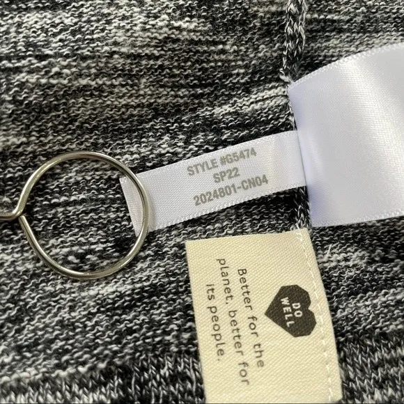 NWT Madewell Ryder Lightweight‎ Cardigan in Gray Marled Panda Size Small - Image 6