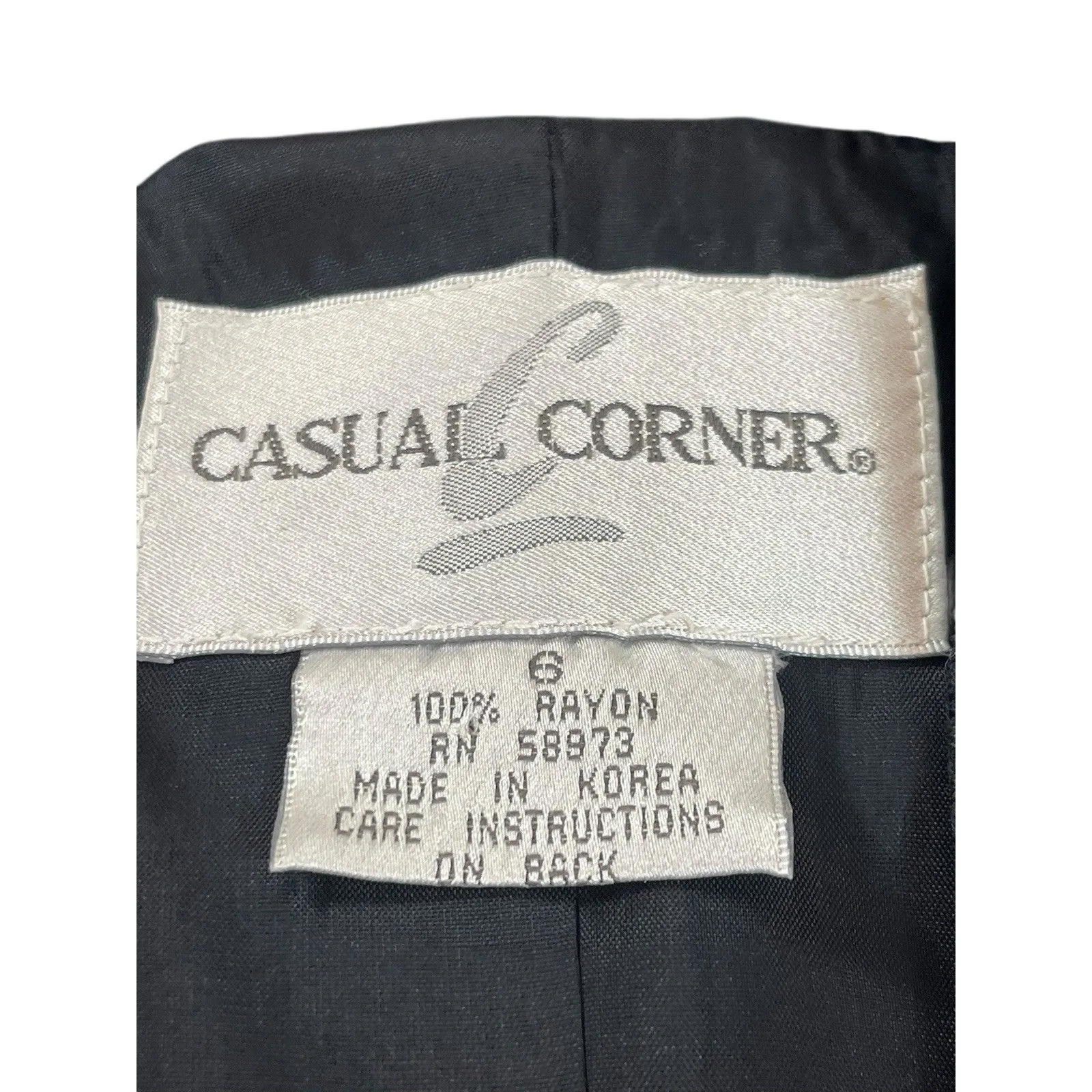 VTG 90s Plaid Blazer Women’s 6 Casual Corner Gold Button Double Breasted Preppy Purple - Image 5