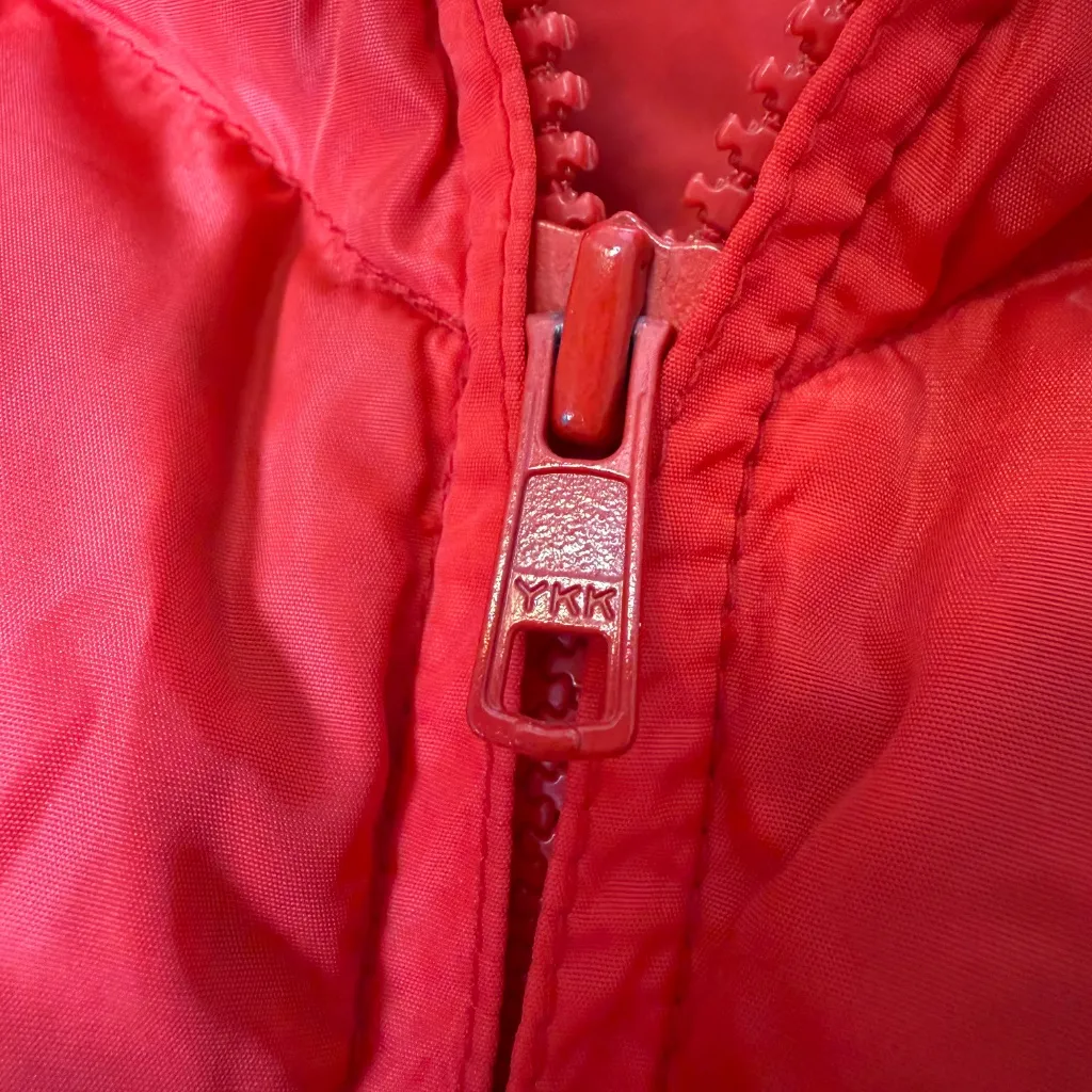 Vintage Eddie Bauer Goose Down Puffer Vest Womens Medium Red 80s 90s Winter Coat - Image 3