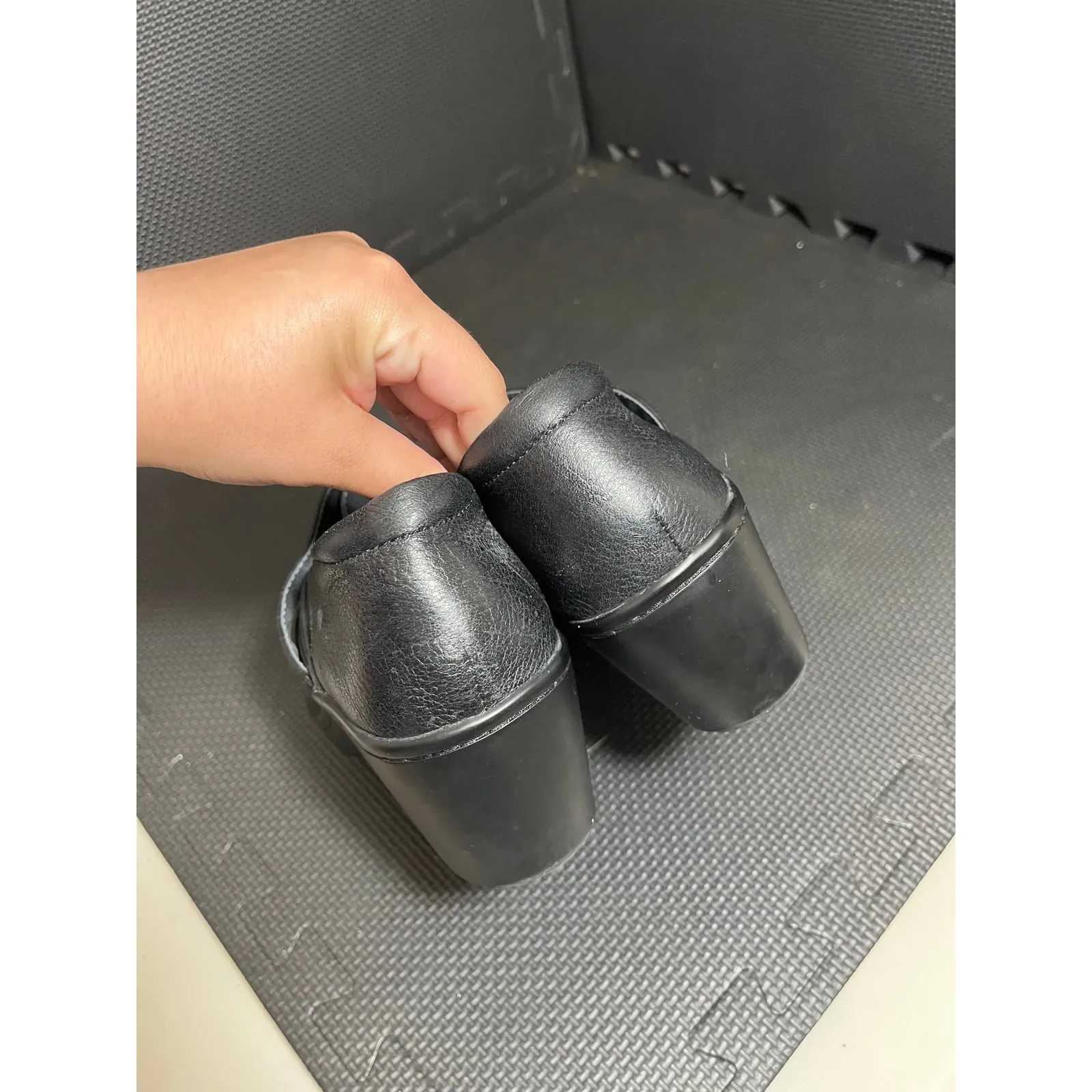 Y2K Ariat Clog Closed-Heel Shoe 8.5 Women Heavy Duty Leather Rubber Sole Grunge‎ - Image 6