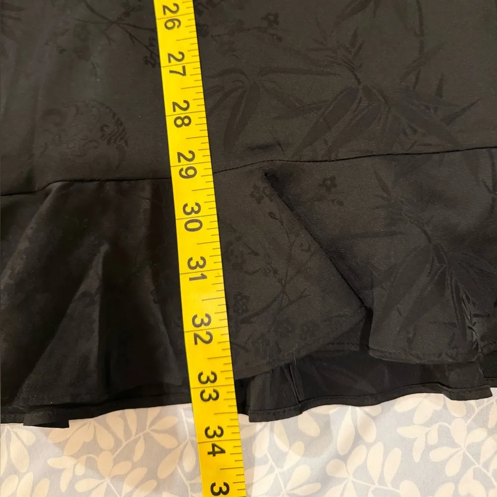 Astr Black Ruffled Peplum Sheath Dress size s - Image 5