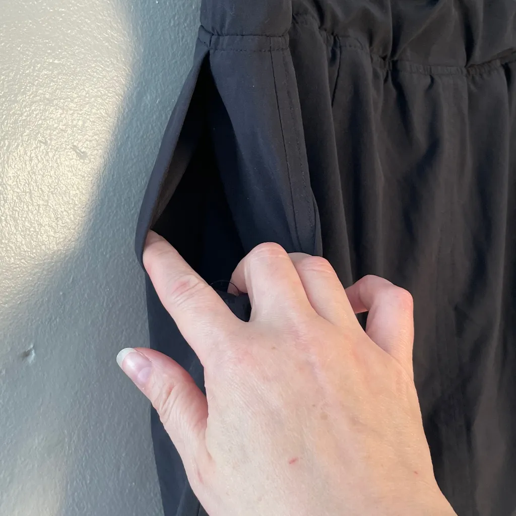 J Jill Womens Athletic Black Drawstring Skirt Size Medium Cream - Image 6