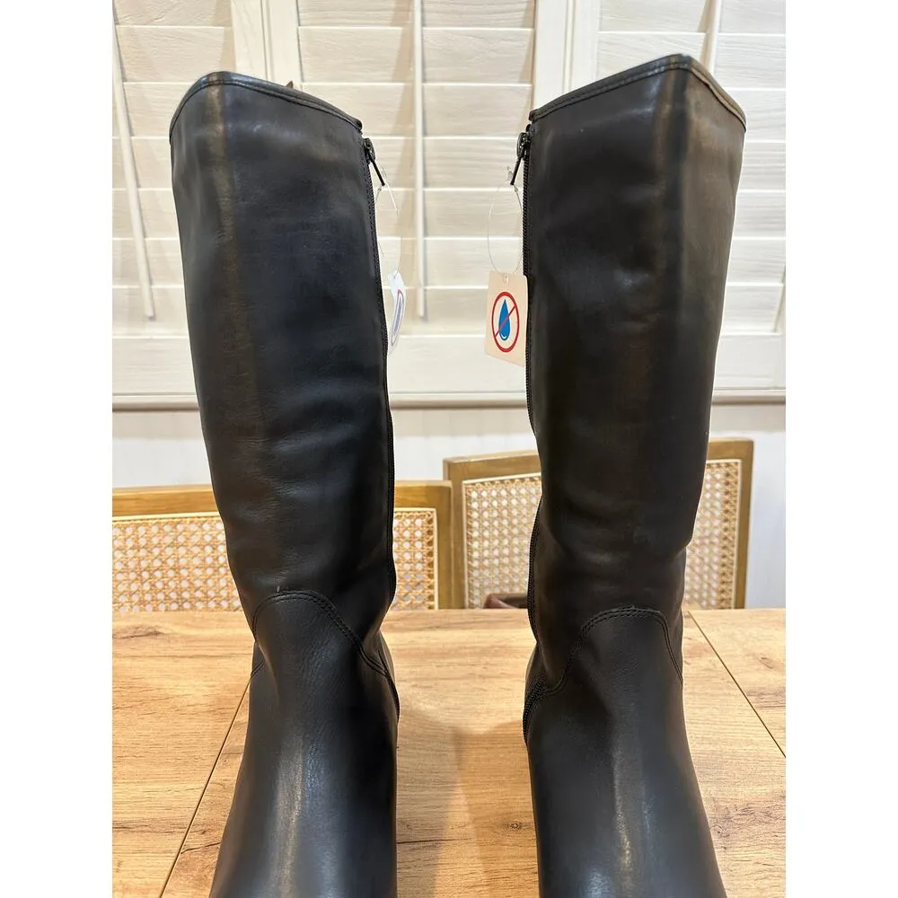 David Tate Superior Black Boots Leather Sz 10.5 WW NWOB Formal Casual Waterproof - Image 5