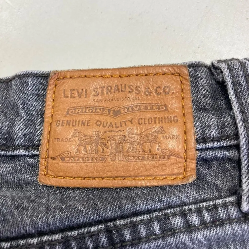 LEVI‎ PREMIUM WEDGIE SKINNY FIT Women’s DENIM JEANS SIZE 24 Gray 26.5” Inseam - Image 8