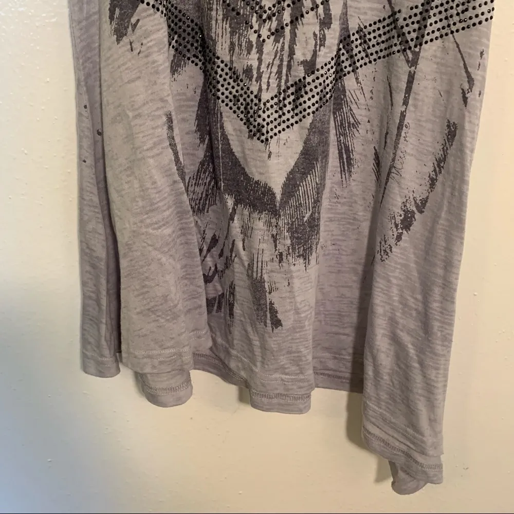 Miss Me Graphic Tank Asymmetric Hem - Image 5