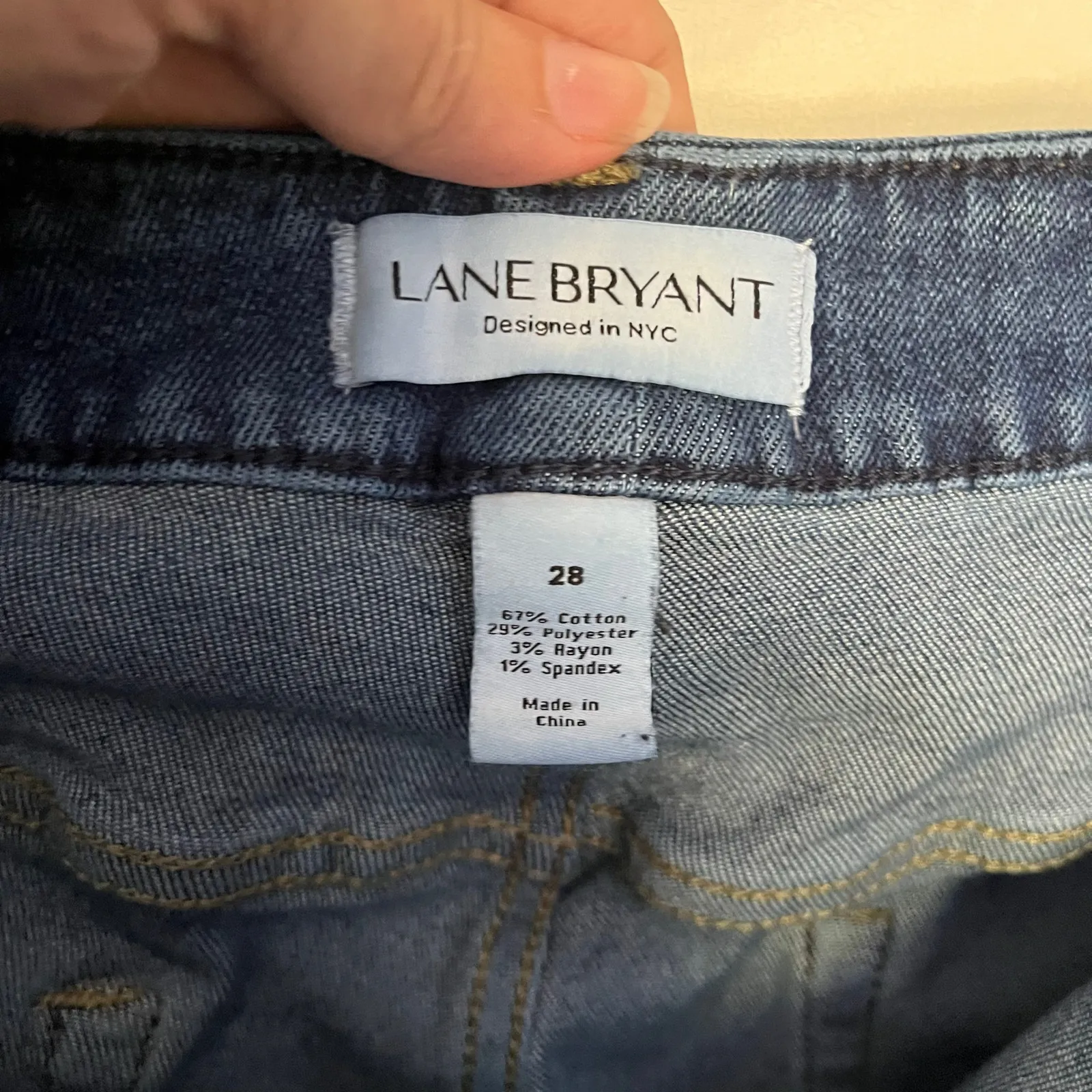 Lane Bryant Stretch Skinny Ankle Womens Jeans Sz 28 Comfort Distress Normcore - Image 8