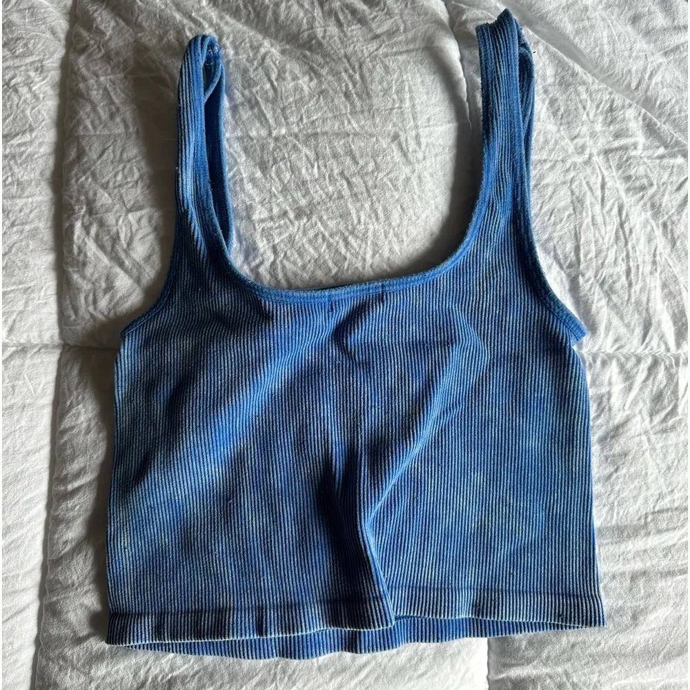 Forever 21 Blue Acid Wash Tank - Image 2
