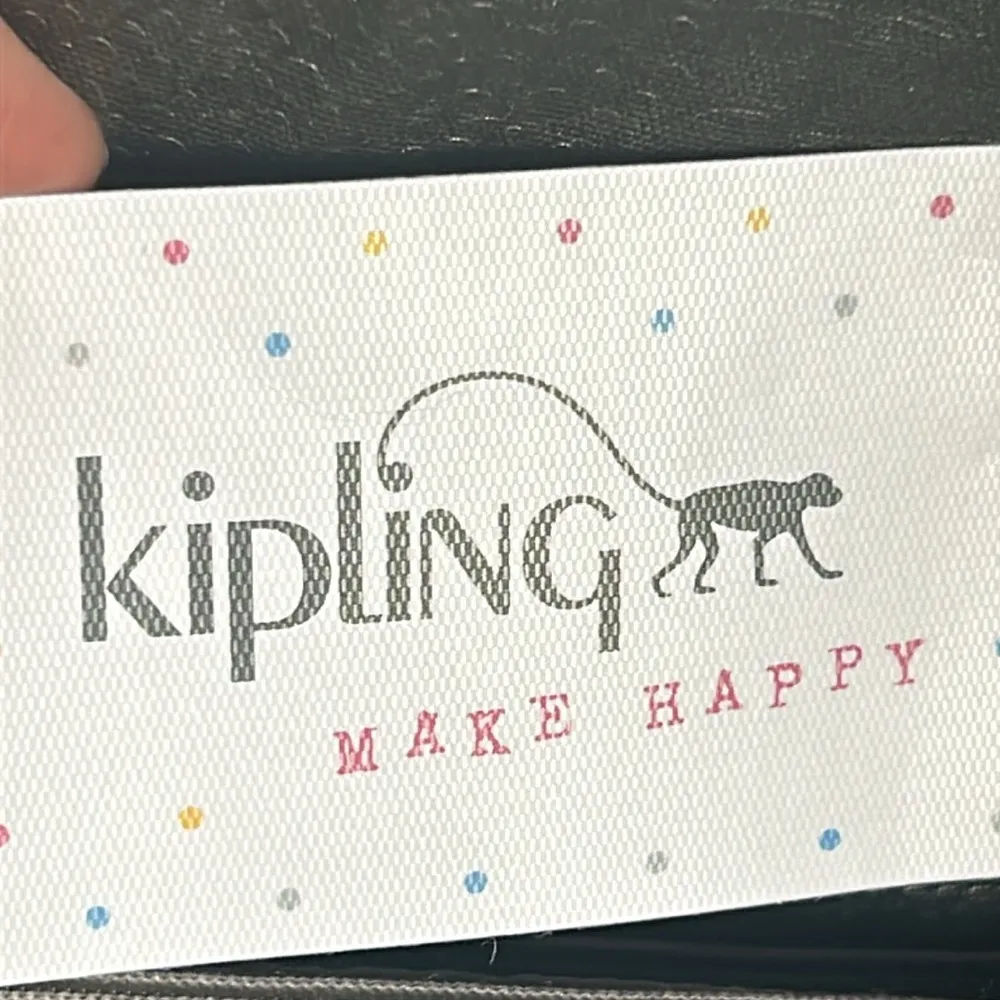 New Kipling Zuma Metallic Pewter Croc Embossed Crossbody Travel Organizer - Image 6