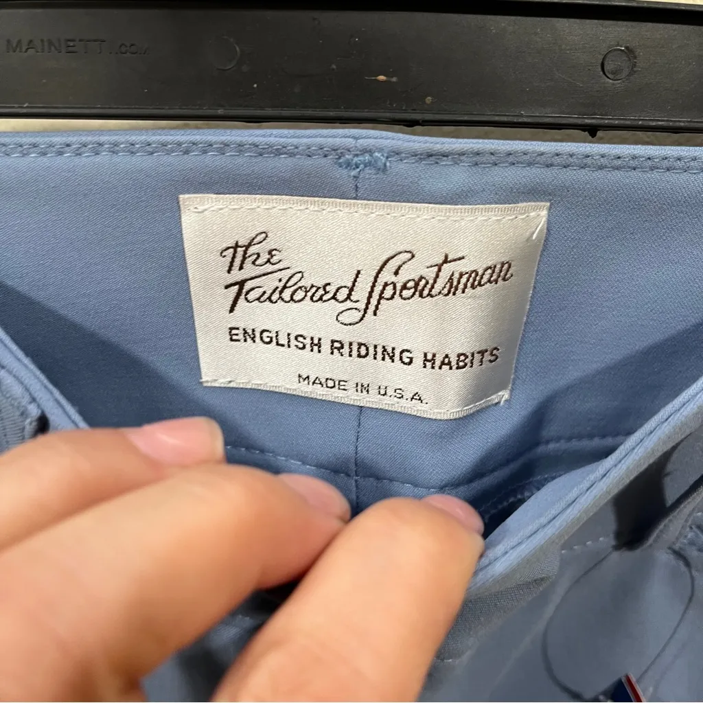 NWT Tailored Sportsman Trophy Hunter Breeches 28L Boot socks Midrise blue Riding Size 28 - Image 6