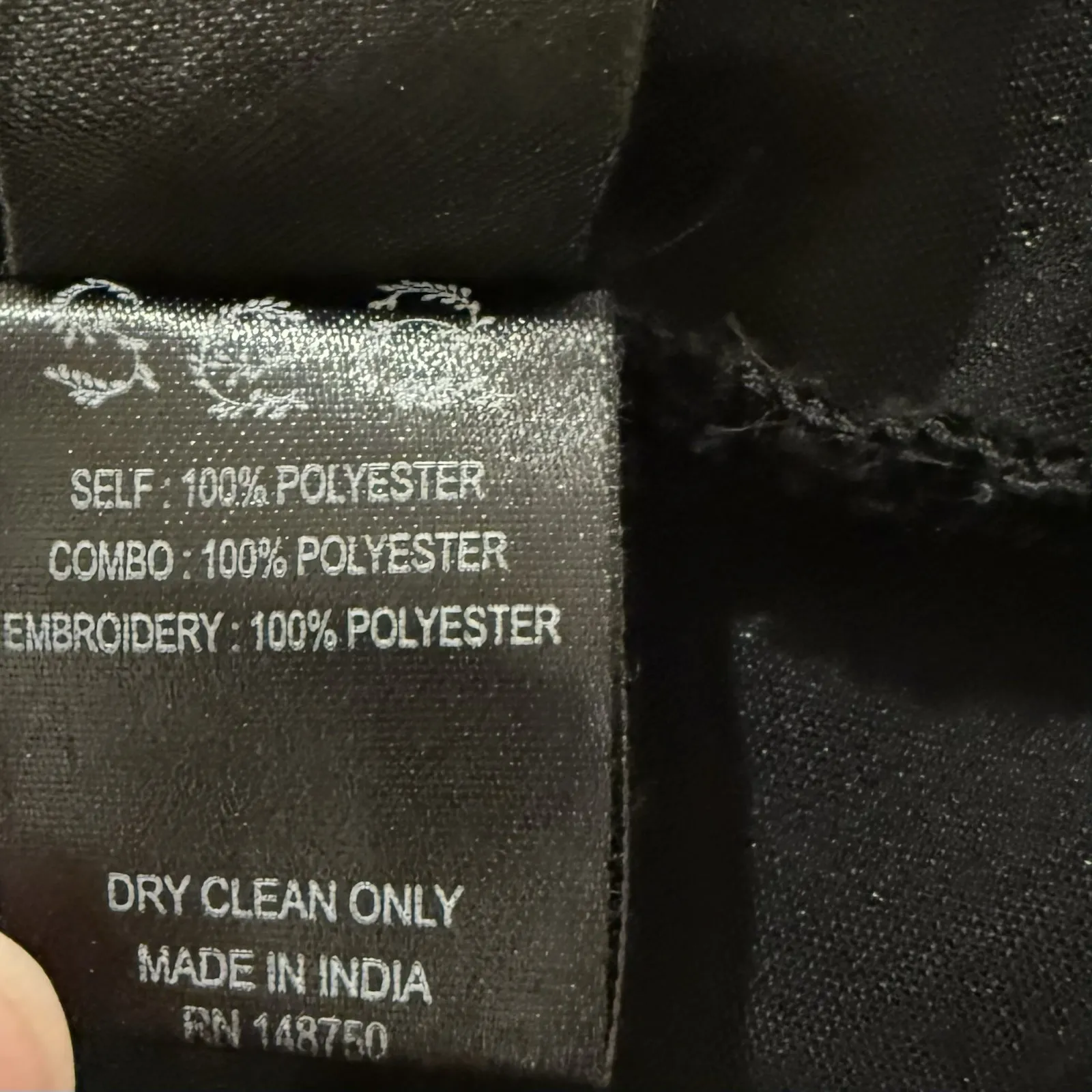 Sea New York Rubina Midi Dress Womens 12 Black Velvet Embroidered Floral - Image 6