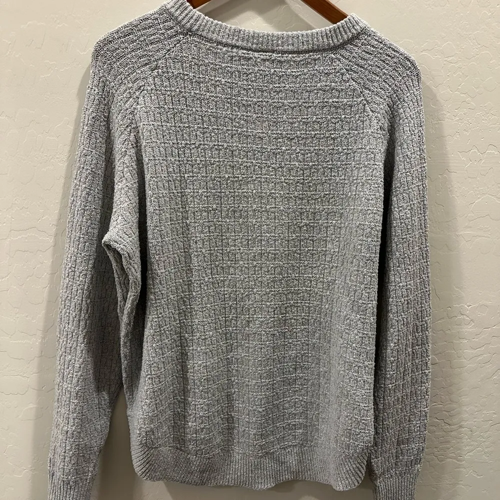 St John’s Bay Cozy Gray Knit Sweater XL - Image 2