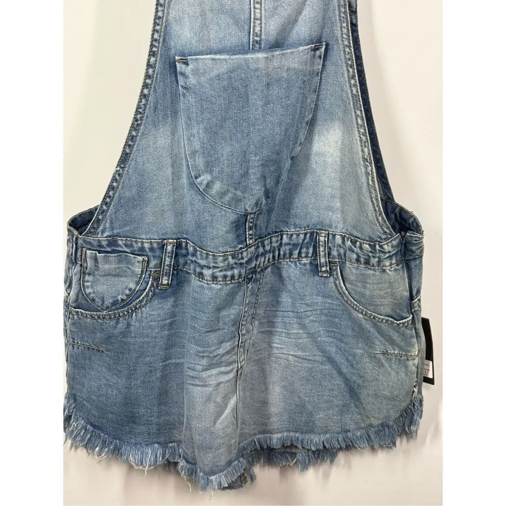One X Oneteaspoon Starr Issue Light Wash Denim Overall Dress Size Large NWT - Image 5