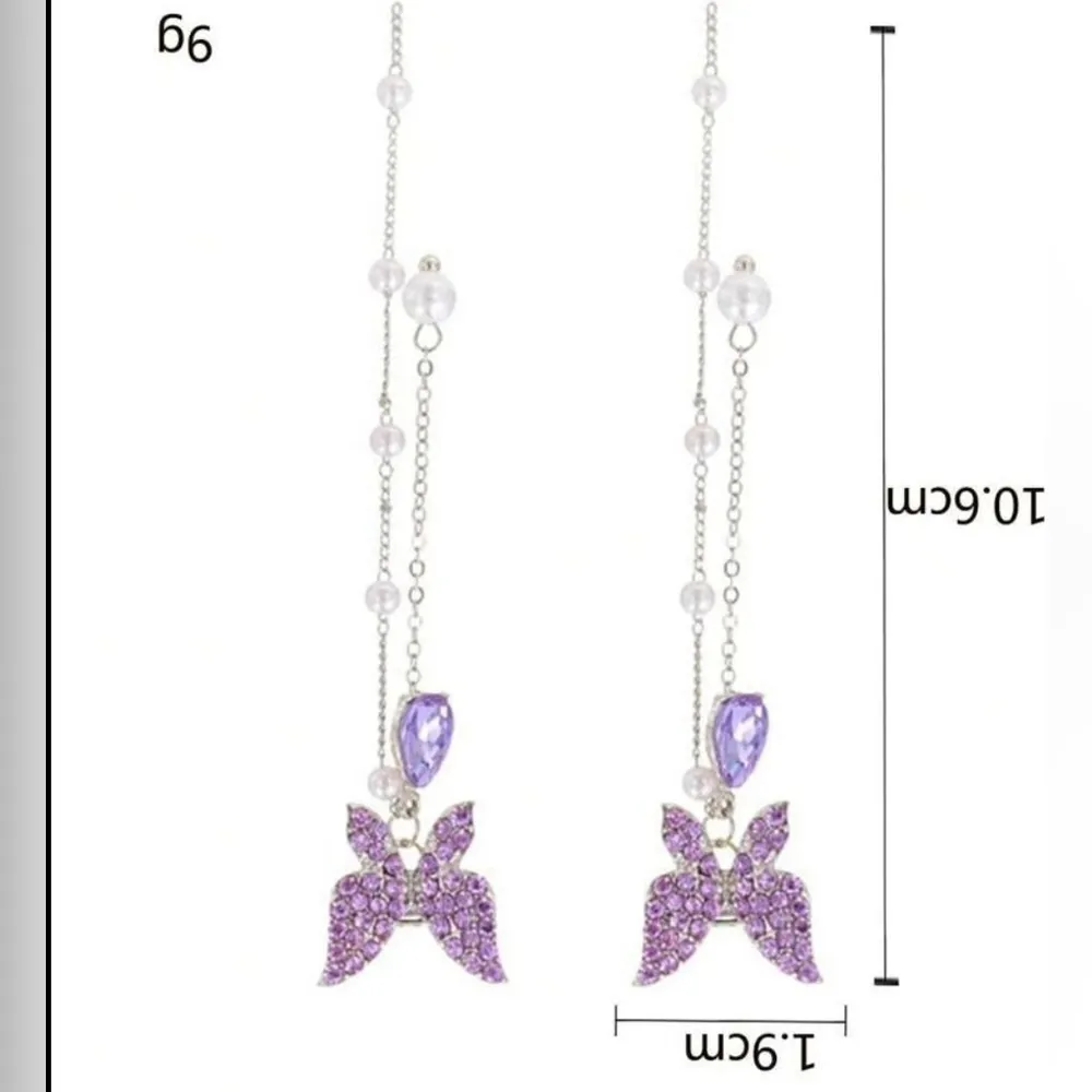 🦋 butterfly Pearl drop earrings ✨​​​​​​​​​​ - Image 3