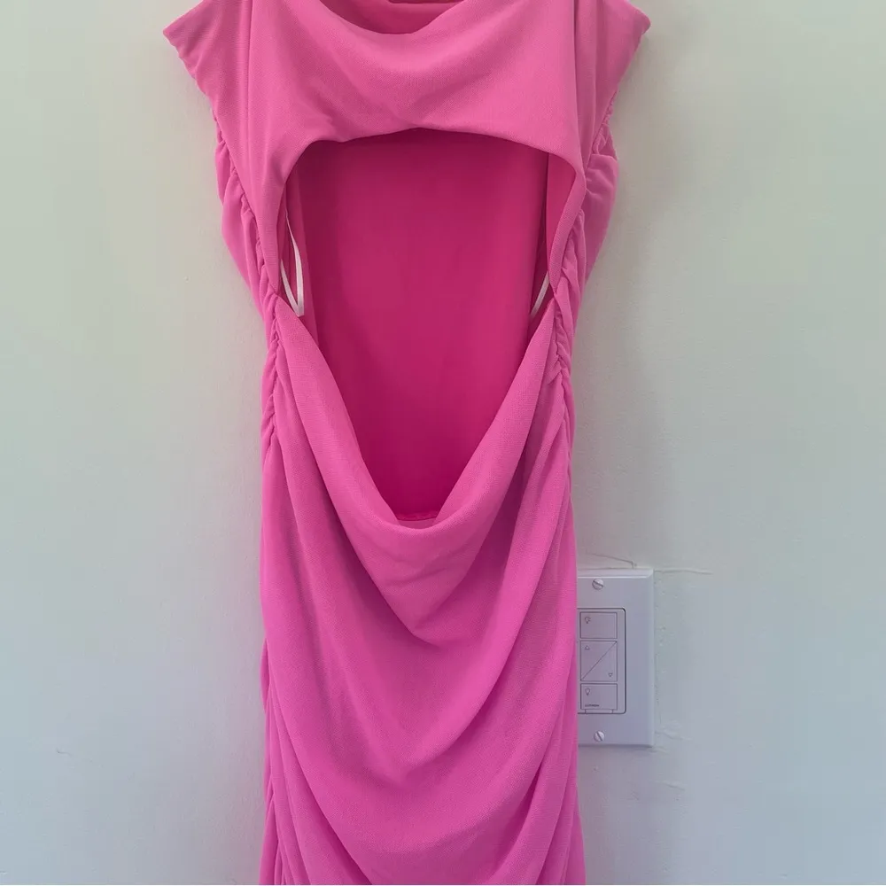 NWOT HOLLOWAY WISHES MINI DRESS PINK LOW IMPACT Size 6 - Image 12