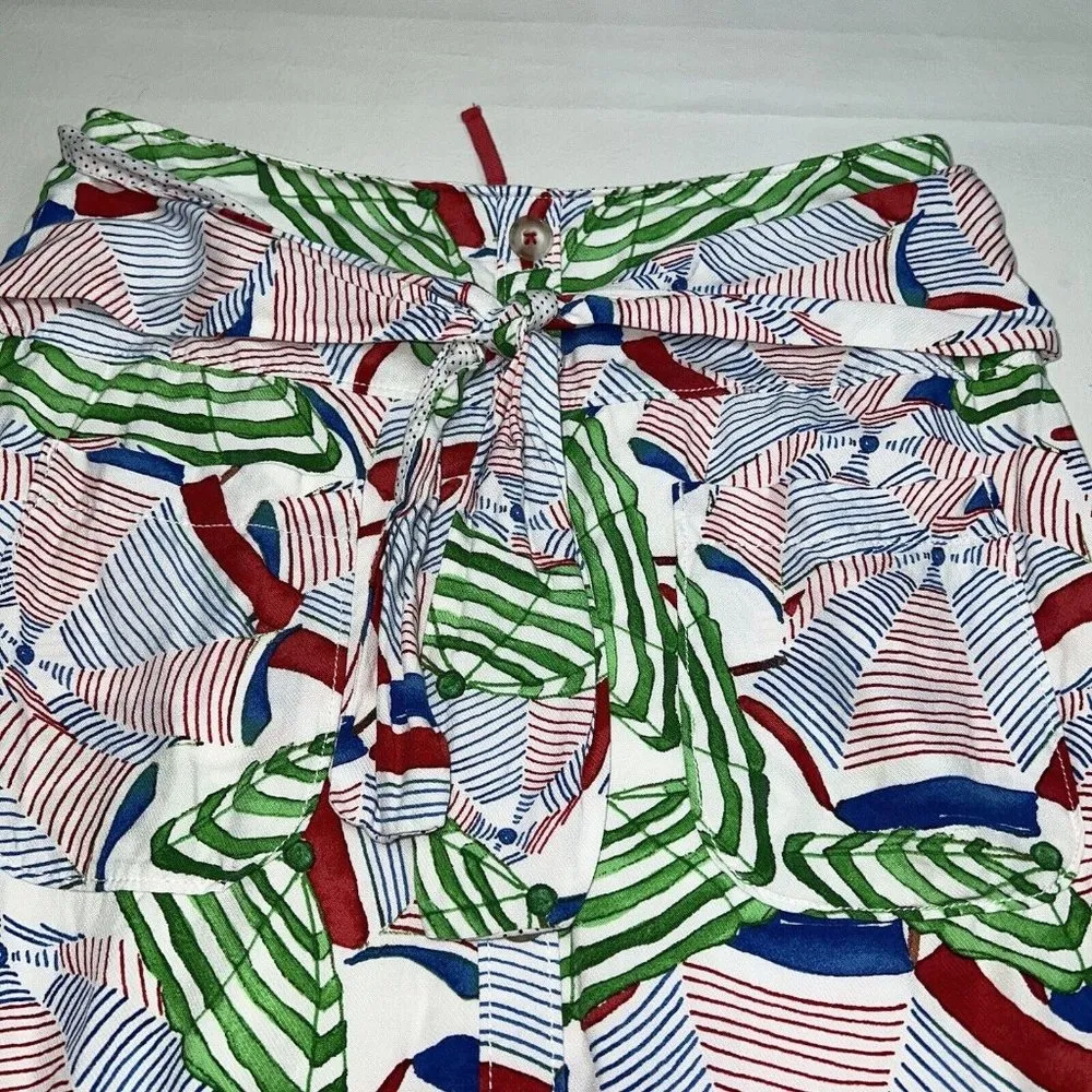 Anthropologie 43 of 52 Conversations Linen Blend Umbrella Buttoned Skirt Women 4 - Image 3