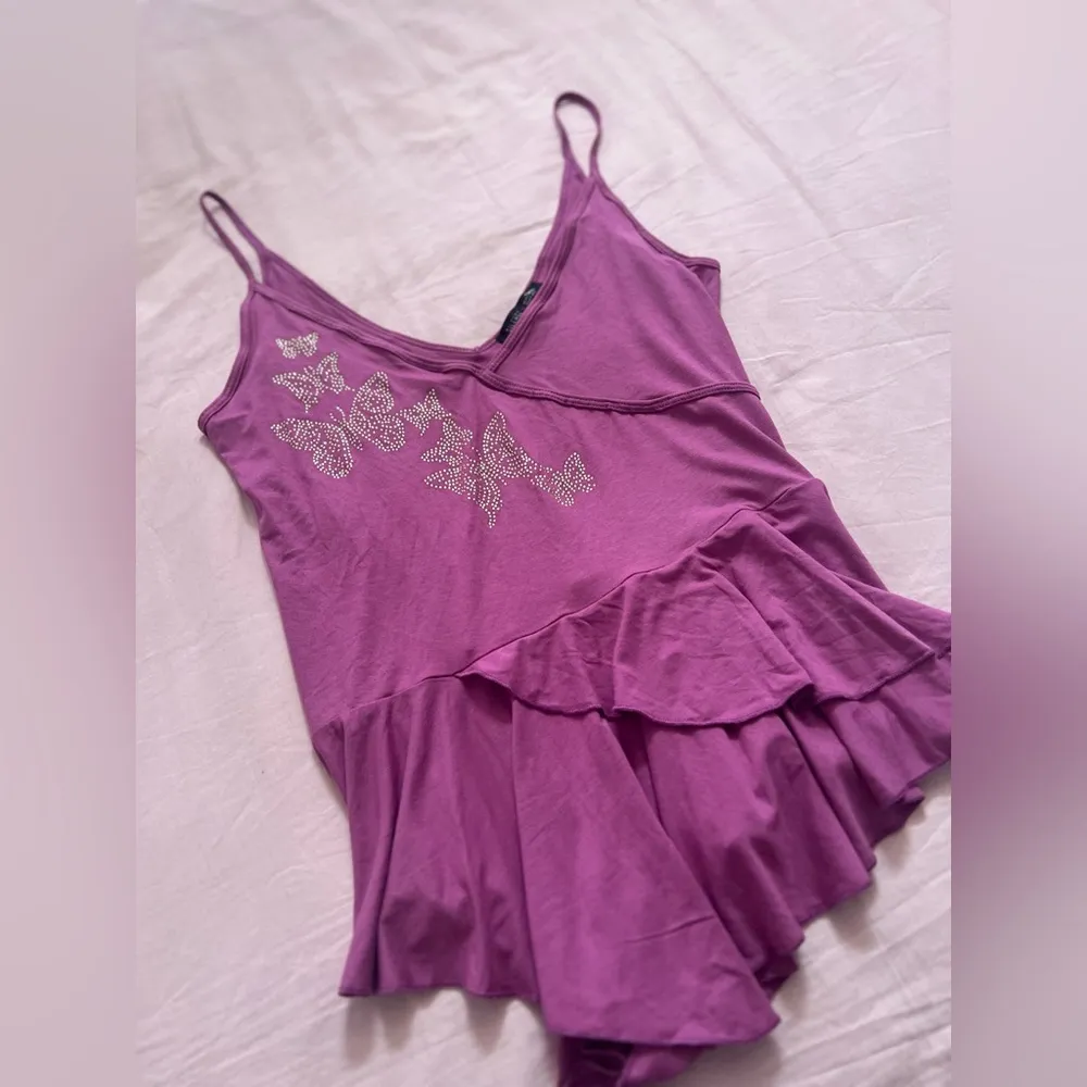Urban Outfitters Silence + Noise purple Butterfly Embellished Camisole - Image 3