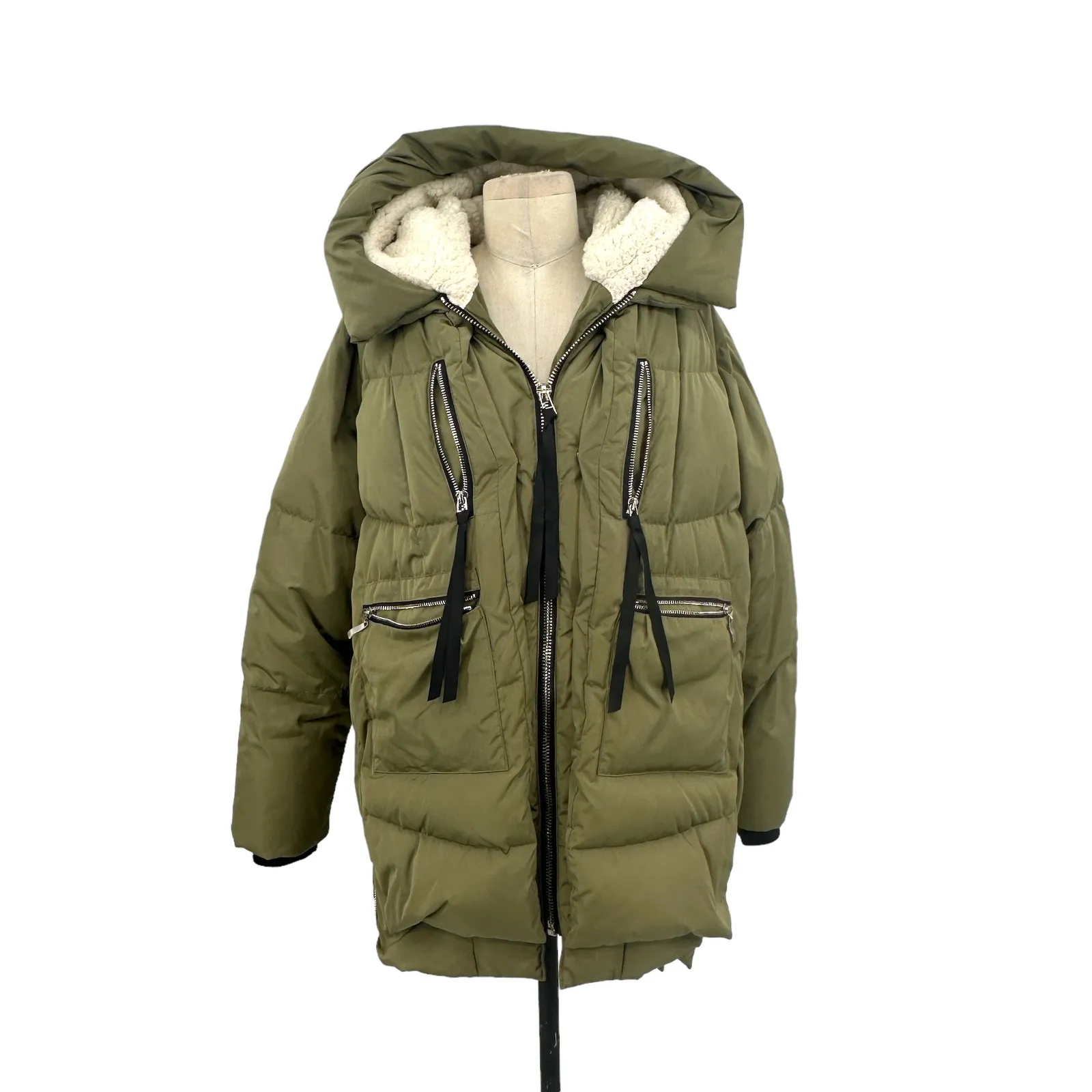 Orolay Thickened Down Jacket 092 Universe Peat Moss Green Size Medium - Image 3