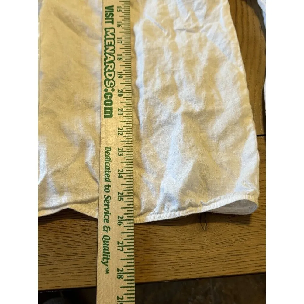 Wilfred Aritzia Button down Shirt Blouse white 100% Organic Linen Size XS Luxury - Image 8