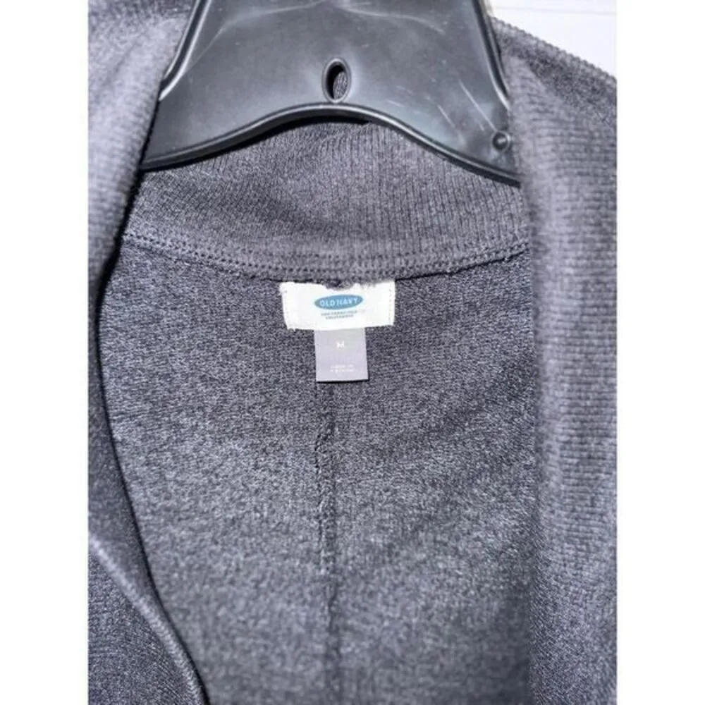 Old Navy Classic Gray Open Front Cardigan Sweater‎ Casual Cozy Layering - Image 3