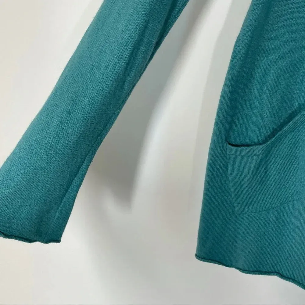 Sundance Teal Blue Green Cashmere Wool Blend Pullover Sweater Size Small - Image 3
