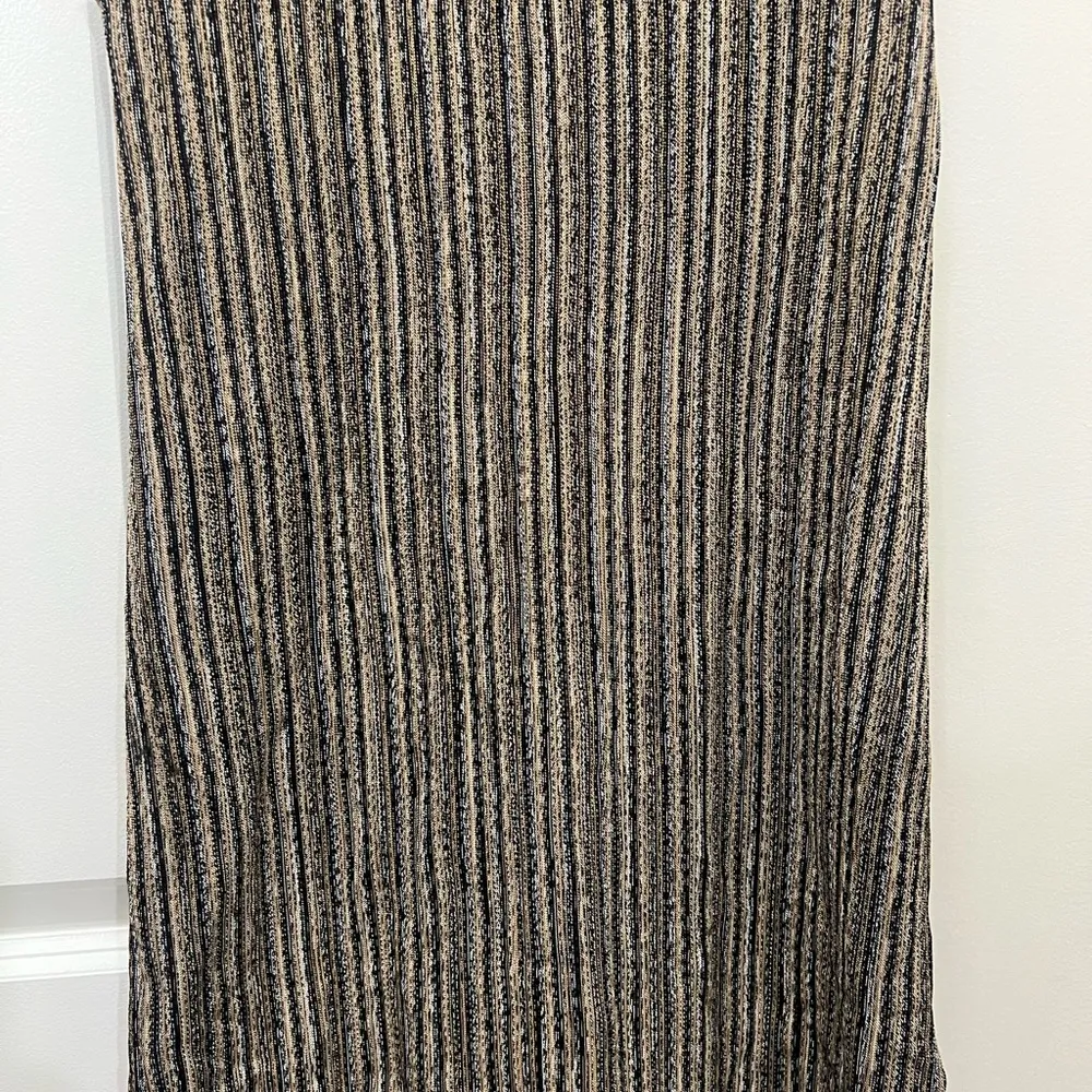 Theory Striped Stretch Knit Glossed Ottoman Dress Size P - Image 3