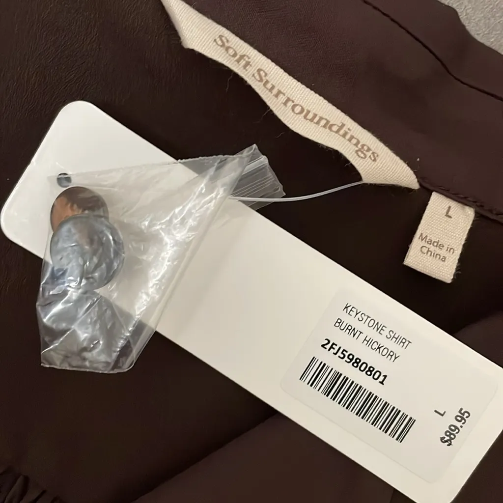 Soft Surroundings Keystone Shirt‎ size Large - Image 5