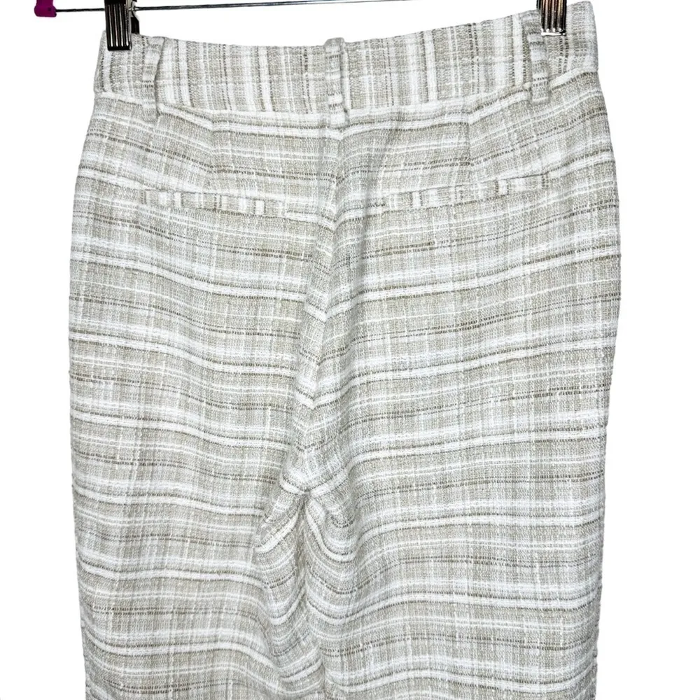 Something Navy Barbie Tweed Trouser in Beige Combo 2 - Image 6