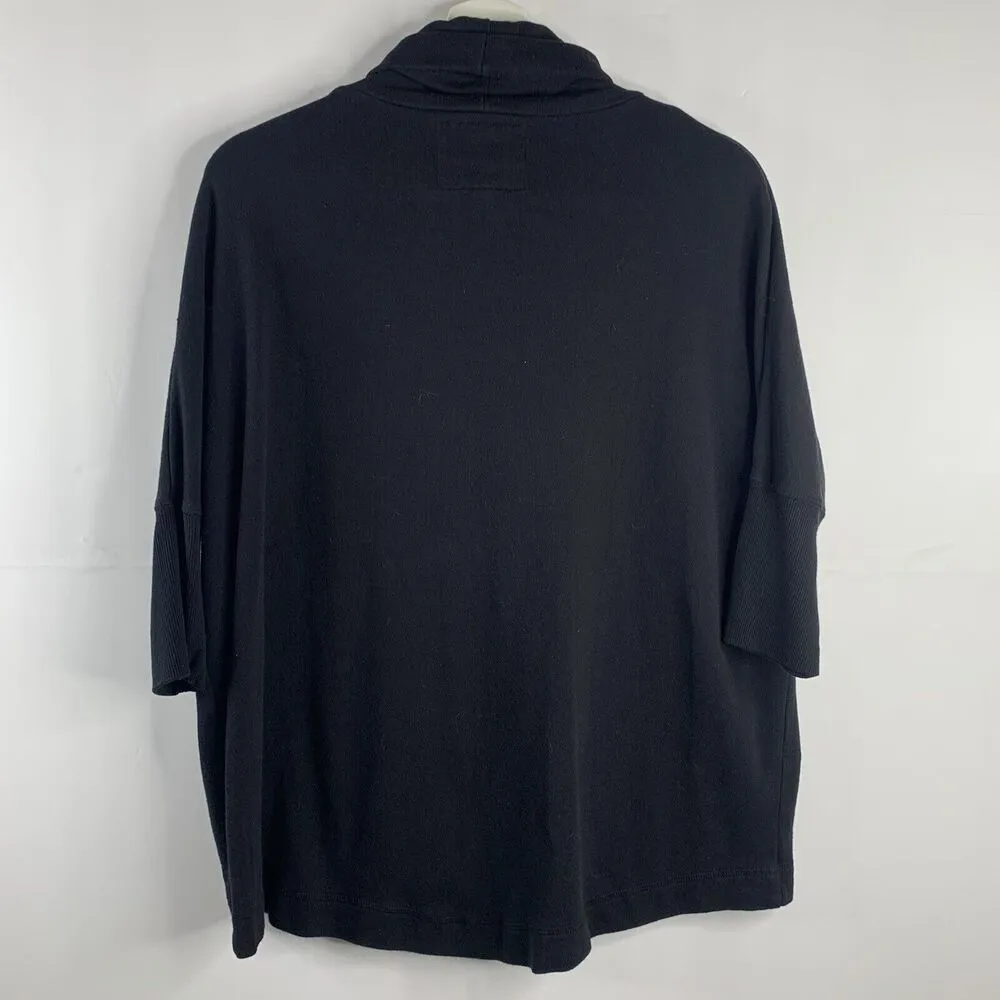 Roots Canada Size M Sweatshirt Shirt Cowl Turtleneck Neck Short Dolman Sleeve - Image 8