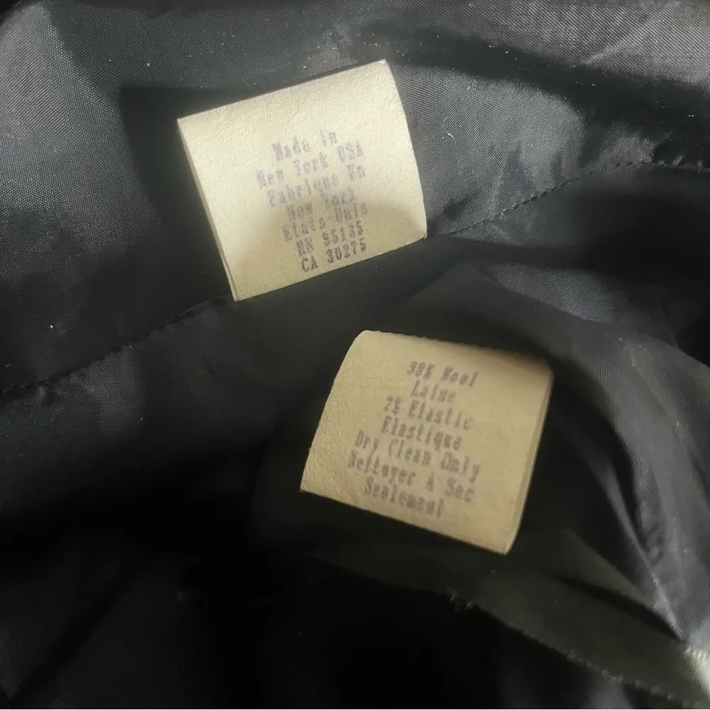 LAFAYETTE 148 New York Blue Skirt Suit Straight Skirt Crossover Jacket Size 14 - Image 12