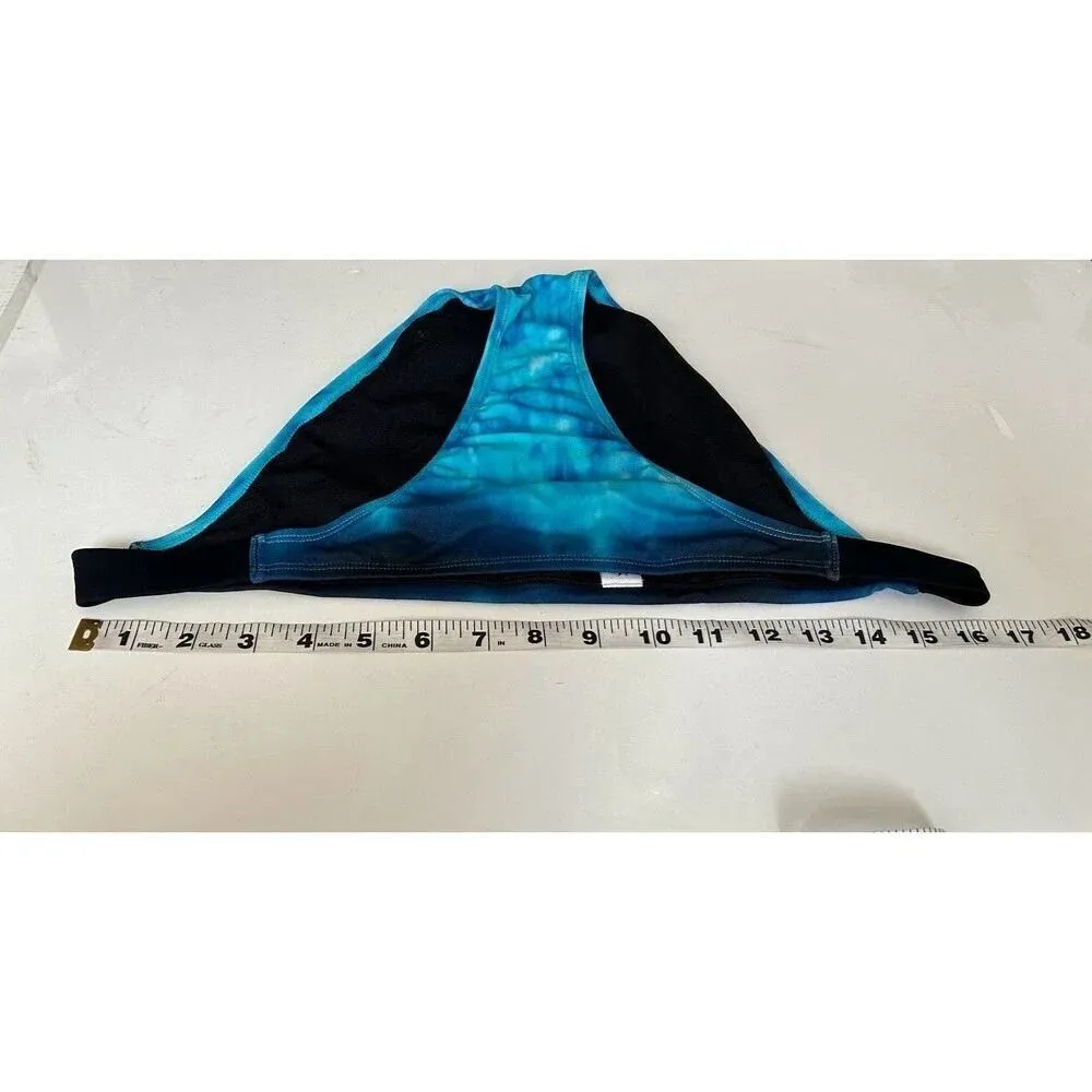 Women's Blue Tie Dye Bali Bikini Bottom - Image 5