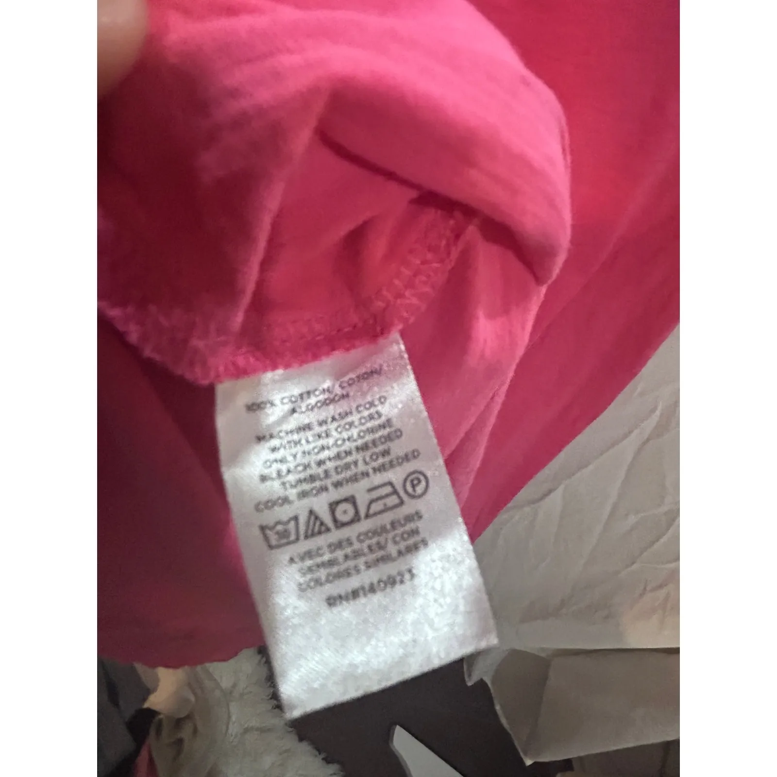 LOFT Soft Pink Crew Neck Short Sleeve T Shirt Top‎ Size XS - Image 3