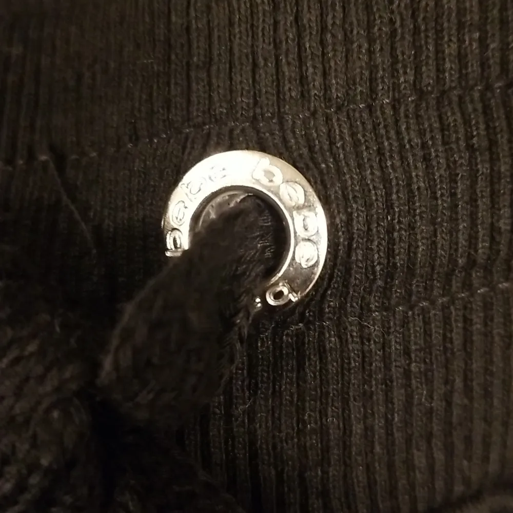 💕BEBE SPORT💕 Logo Print Jogger Pants ~ Black Medium M NWT - Image 10