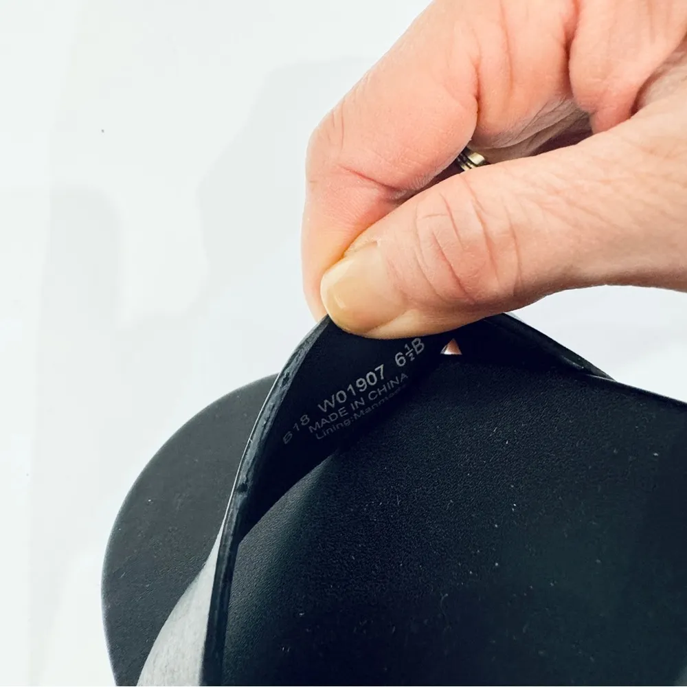 Cole Haan zero gravity black leather platform sandals - Image 7