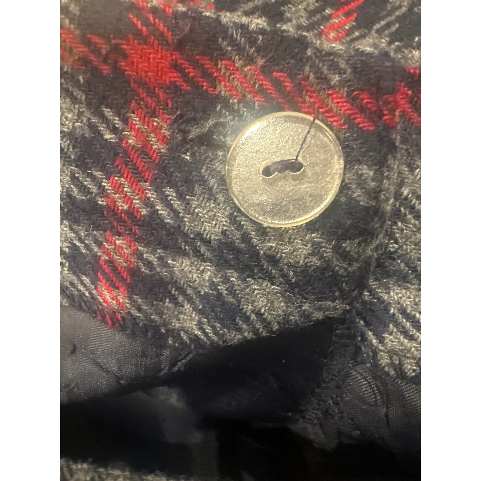 VTG Plaid Wool Blend Trousers Womens 12 Made in USA - Image 7